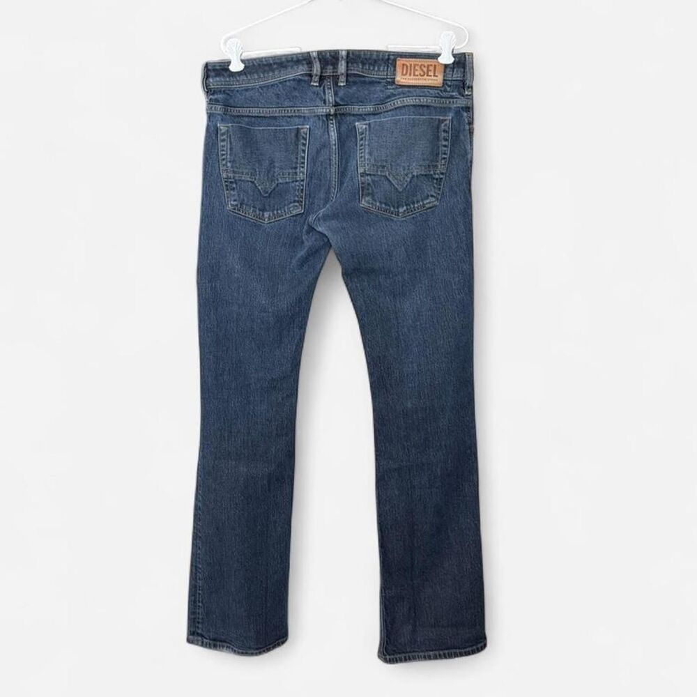 Y2K Diesel Zatiny bootcut flared jeans dark wash blue denim button fly